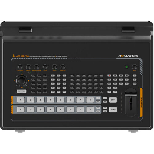 AVMATRIX SHARK H4M All-In-One 4-Ch HDMI Audio & Video Switcher Close up View