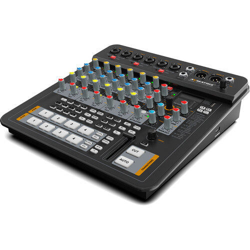 AVMATRIX SHARK H4M All-In-One 4-Ch HDMI Audio & Video Switcher Side View