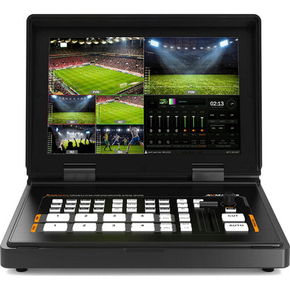AVMATRIX Shark S4 PLUS 4-Channel SDI-HDMI Video Switcher with 10.1 IPS Display Closeup View