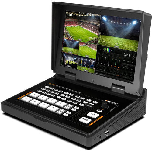 AVMATRIX Shark S4 PLUS 4 channel SDI HDMI video switcher with display
