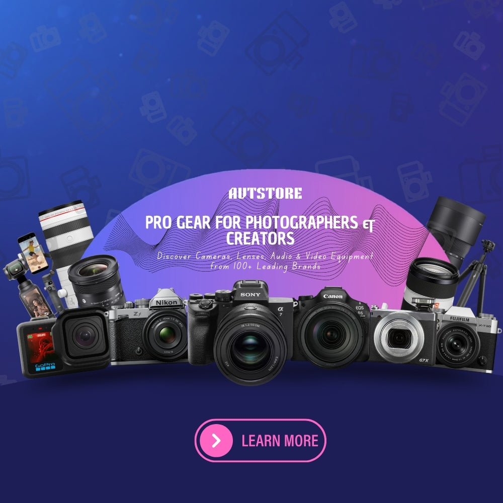 Buy cameras, lenses, microphones, studio lighting and filmmaking accessories online from AVTstore UAE