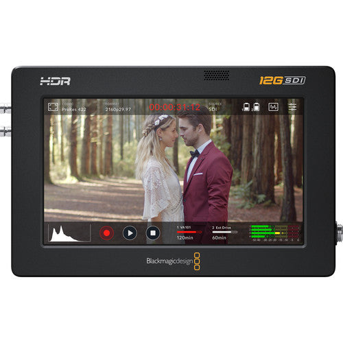 Blackmagic Design Video Assist 5 12G-SDI-HDMI HDR Recording Monitor Front View