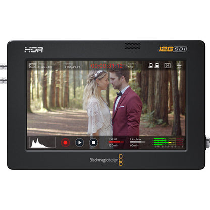 Blackmagic Design Video Assist 5 12G-SDI-HDMI HDR Recording Monitor Front View