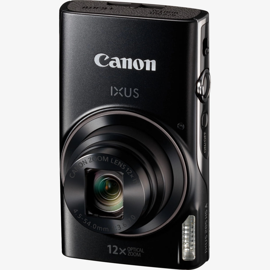 Canon IXUS 285 HS compact digital camera with 20.2MP sensor and 12x optical zoom -Black