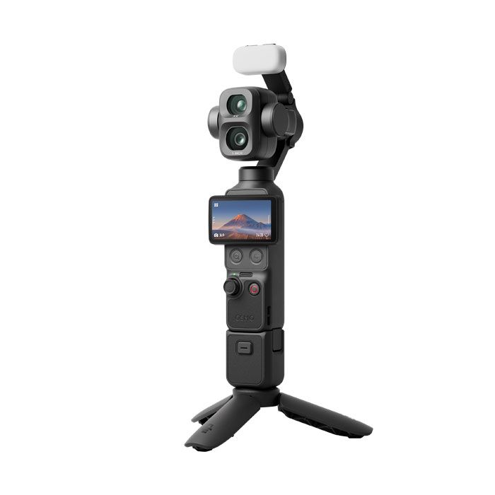 DJI Osmo Pocket 4P Vlog Combo dual-lens 1-inch gimbal camera with 60mm telephoto lens and ActiveTrack 8.0