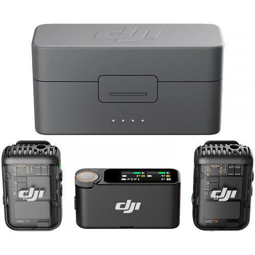 DJI Mic 2 Wireless Microphone System for Camera & Smartphone (2.4 GHz) Front View