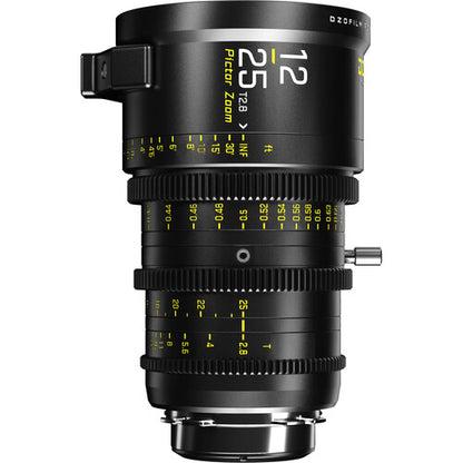 DZOFilm Pictor 12-25mm T2.8 Super35 parfocal cinema zoom lens with PL and EF mount for professional filmmaking and video production