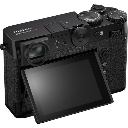 Fujifilm GFX100RF medium-format camera in black