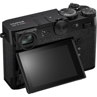 Fujifilm GFX100RF medium-format camera in black