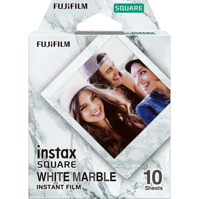 Fujifilm INSTAX SQUARE 10 Sheets Instant Film in White Marble design