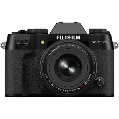 Fujifilm X-T50 40.2MP APS-C mirrorless camera with XF 16-50mm f/2.8-4.8 lens in Black