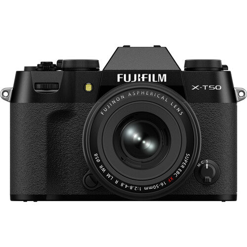 Fujifilm X-T50 40.2MP APS-C mirrorless camera with XF 16-50mm f/2.8-4.8 lens in Black