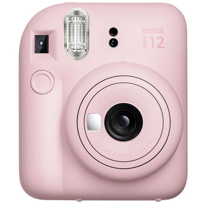 Fujifilm Instax Mini 12 Blossom Pink Camera + Instax mini Film Single pack (10 Sheets)