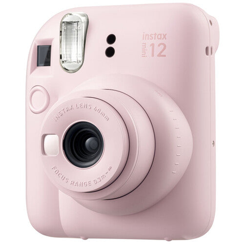 Fujifilm Instax Mini 12 Blossom Pink Camera + Instax mini Film Single pack (10 Sheets)