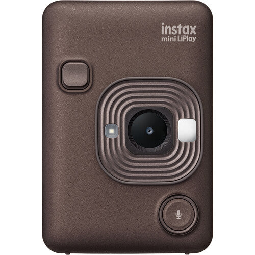 Fujifilm Instax Mini LiPlay Hybrid Instant Camera (Deep Bronze) front view