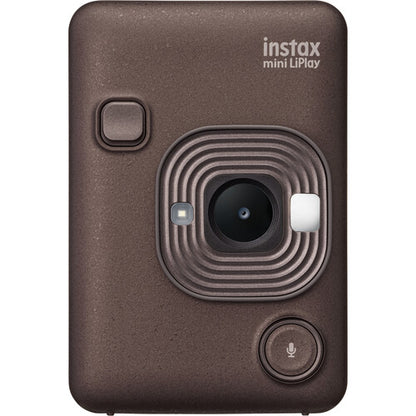 Fujifilm Instax Mini LiPlay Hybrid Instant Camera (Deep Bronze) front view