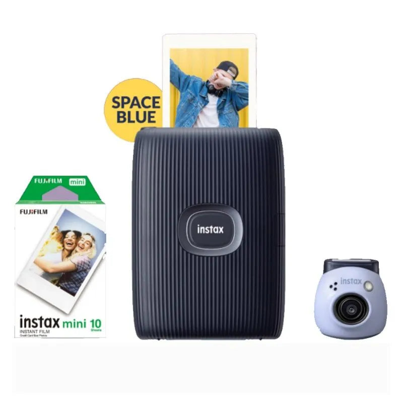 Fujifilm Instax Pal Bundle Box in Blue with printer and accessories