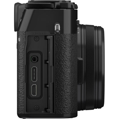 FUJIFILM X100VI Digital Camera (Black) Side View
