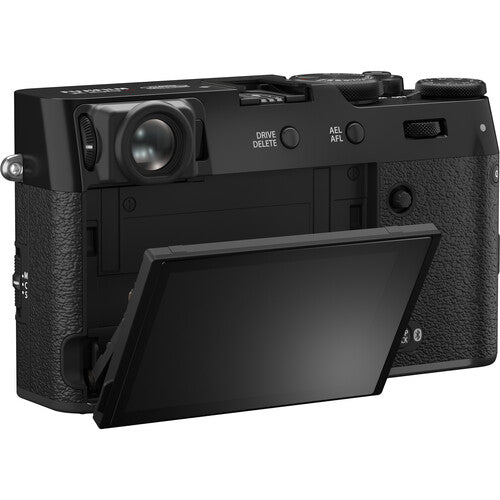 FUJIFILM X100VI Digital Camera (Black) Side Back View
