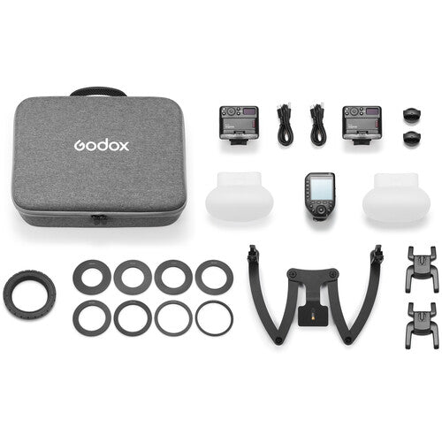 Godox MF12 Dental Kit for Sony with XPro II-S wireless trigger and dental bracket for professional dental photography