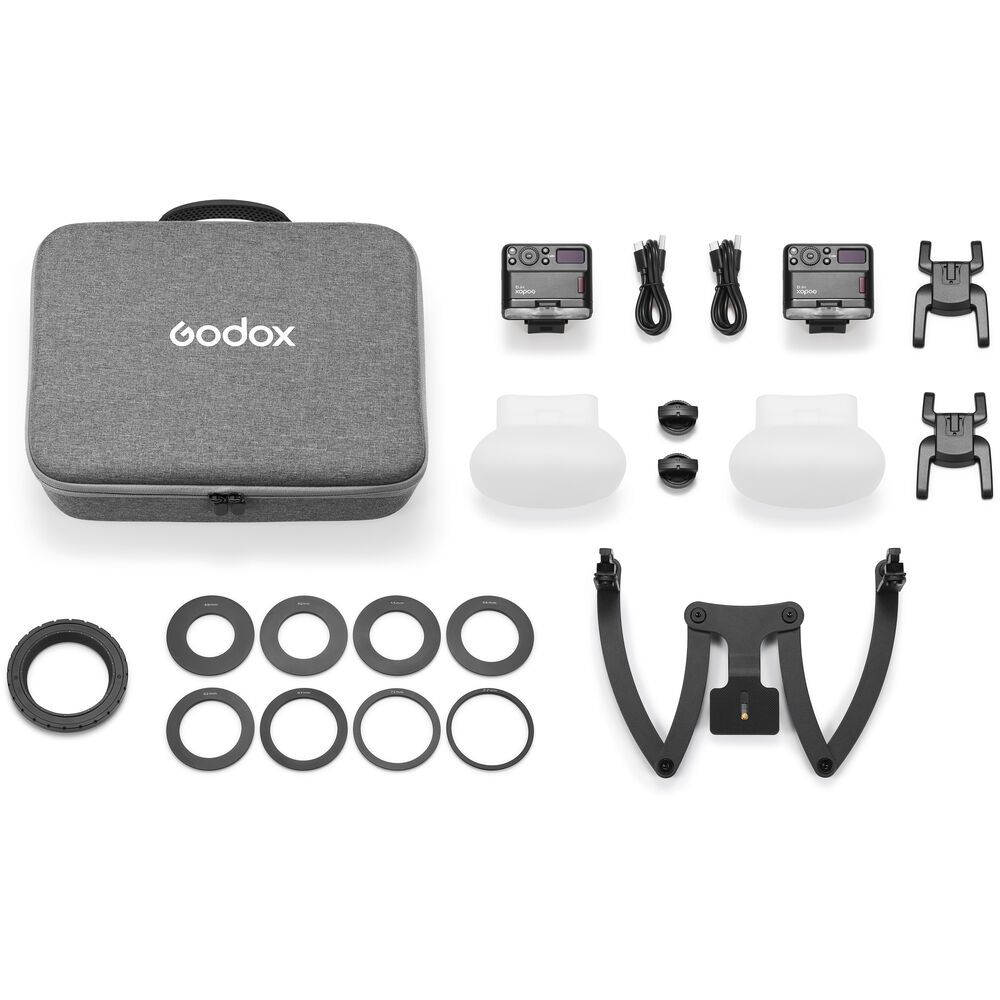 Godox MF12 Dental Kit with Bracket No Trigger dual wireless macro flash system for professional dental photography