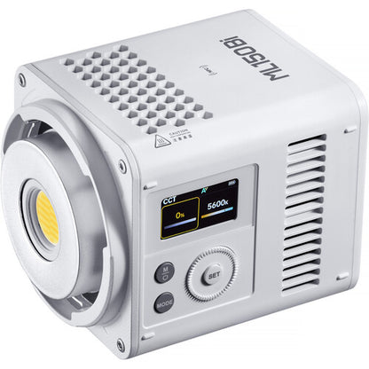 Godox ML150 Bi-Color LED video light with Bowens mount, controller, and adjustable color temperature for professional video production