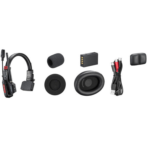 Godox SkyTalk Air single-ear wireless intercom headset with 2.4 GHz connectivity, noise-cancelling microphone and rechargeable battery.
