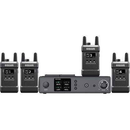 Hollyland Full Duplex Wireless Intercom System (1 Base Station and 4 Beltpacks) Center View