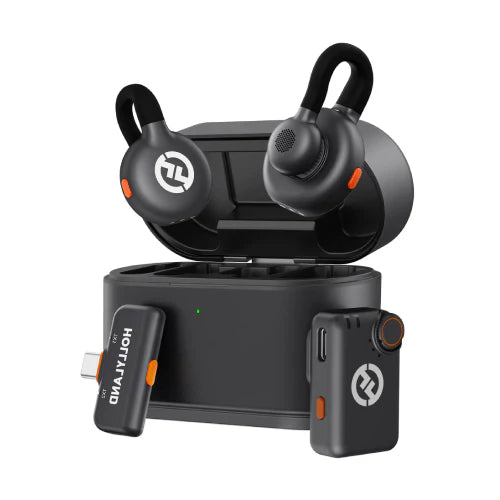 Hollyland LARK M2S Mini Combo Wireless Microphone System Front View