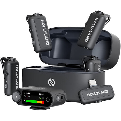 Hollyland LARK MAX 2 Combo 4-Person Version (Space Gray) Front View