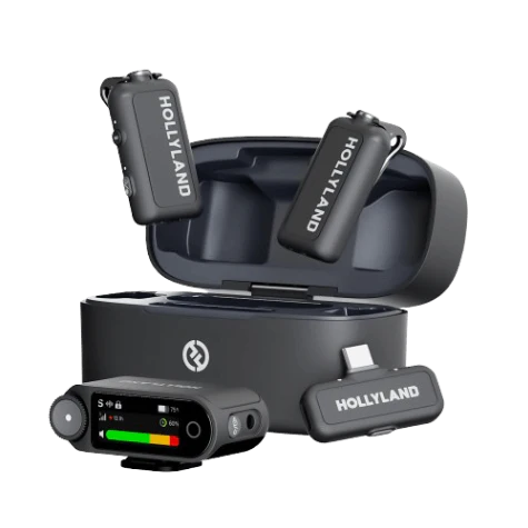 Hollyland Lark MAX 2 Combo (Space Gray) Front View