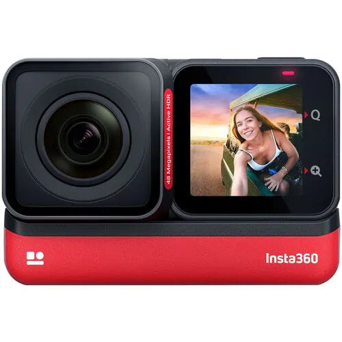 Insta360 ONE RS Twin Edition action camera with 4K boost lens and 360 lens modular system