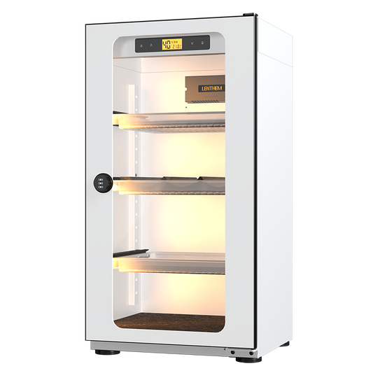 LENTHEM 55L Photography Dry Cabinet black and white humidity control storage for cameras and lenses