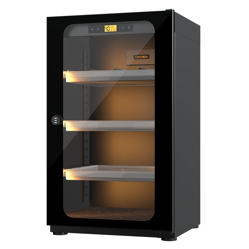 LENTHEM 90L Photography Dry Cabinet black and white humidity control storage for cameras and lenses