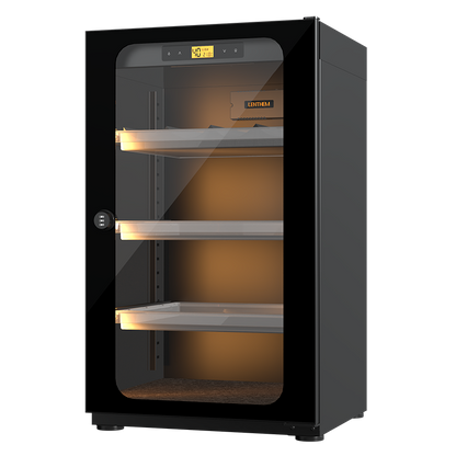 LENTHEM 90L Photography Dry Cabinet black and white humidity control storage for cameras and lenses