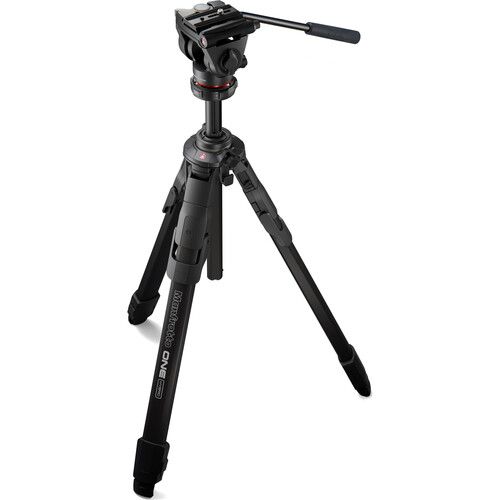 Manfrotto ONE aluminum video tripod with 500X fluid head
