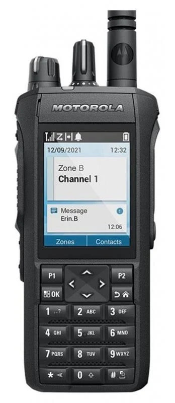 Motorola MOTOTRBO R7 professional digital two-way radio with rugged IP68-rated design