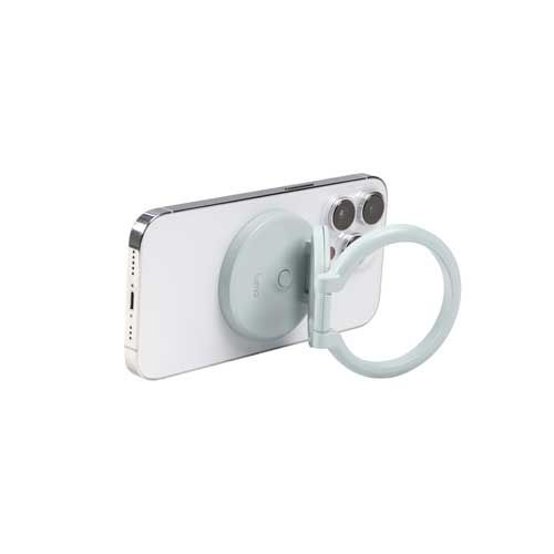 NANLITE Lumo Phone Ring Light (MagSafe Compatible) (Mint Blue) Side View
 