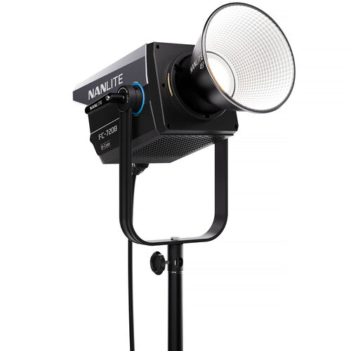 Nanlite FC720B bi-color LED spotlight for film production and studio lighting with Bowens mount reflector
