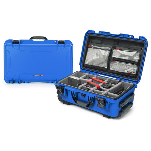 Nanuk 935 wheeled waterproof hard case with padded dividers and lid organizer