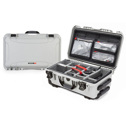 Nanuk 935 wheeled waterproof hard case with padded dividers and lid organizer