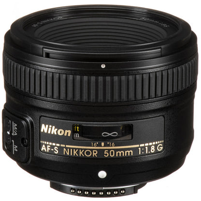 Nikon AF-S NIKKOR 50mm f/1.8G prime lens for Nikon F-mount DSLR cameras