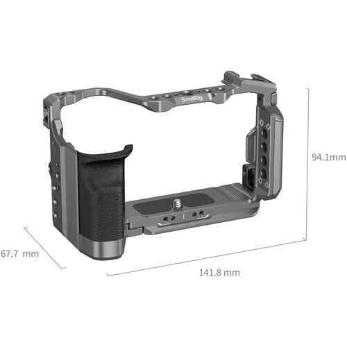 SmallRig HawkLock Quick Release Cage Kit with Silicone Handle for Sony a7C II & a7CR side view
