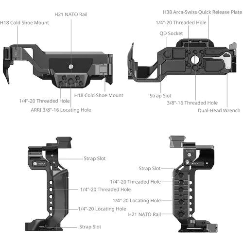 SmallRig Camera Cage for Panasonic LUMIX S1R II, S5 II, S5 IIX & G9 II 