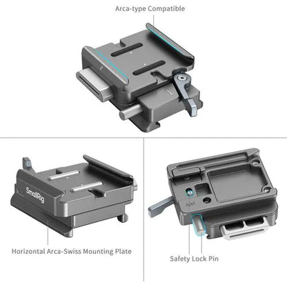SmallRig HawkLock H38 Arca-Swiss Quick Release Plate Set for DJI Stabilizers