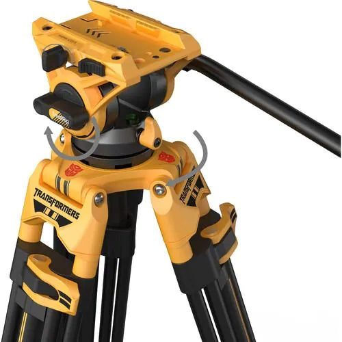 SmallRig Heavy-Duty Fluid Head Tripod AD-01（BumbleBee Edition）5523 Side View