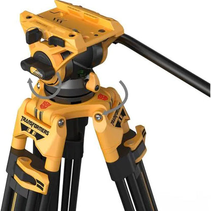 SmallRig Heavy-Duty Fluid Head Tripod AD-01（BumbleBee Edition）5523 Side View
