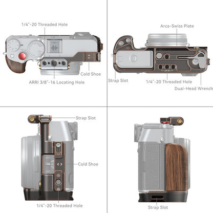 SmallRig “Retro” Cage for FUJIFILM X100VI middle view