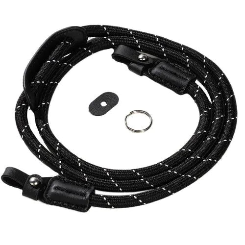 SmallRig Universal Braided Shoulder Strap (Black) Front View