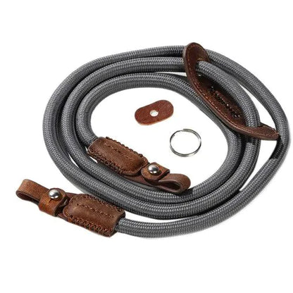 SmallRig Universal Braided Shoulder Strap (Gray) Front View